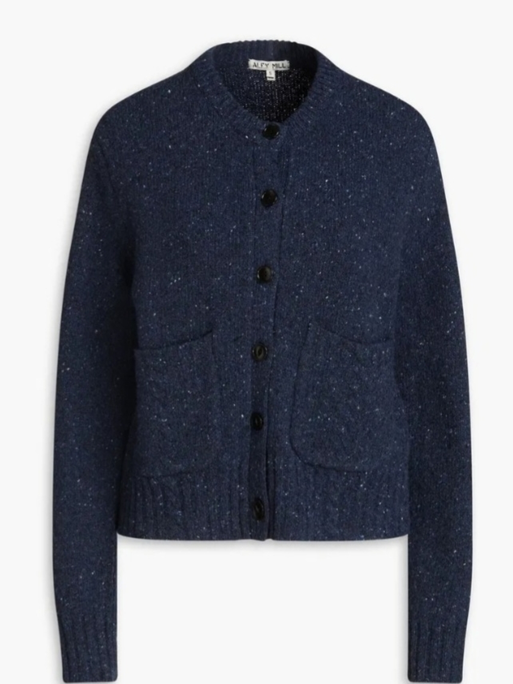 Alex Mill Navy Speckled Knit Cardigan